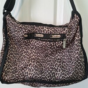 LeSportsac Leopard Print Crossbody Shoulder Bag